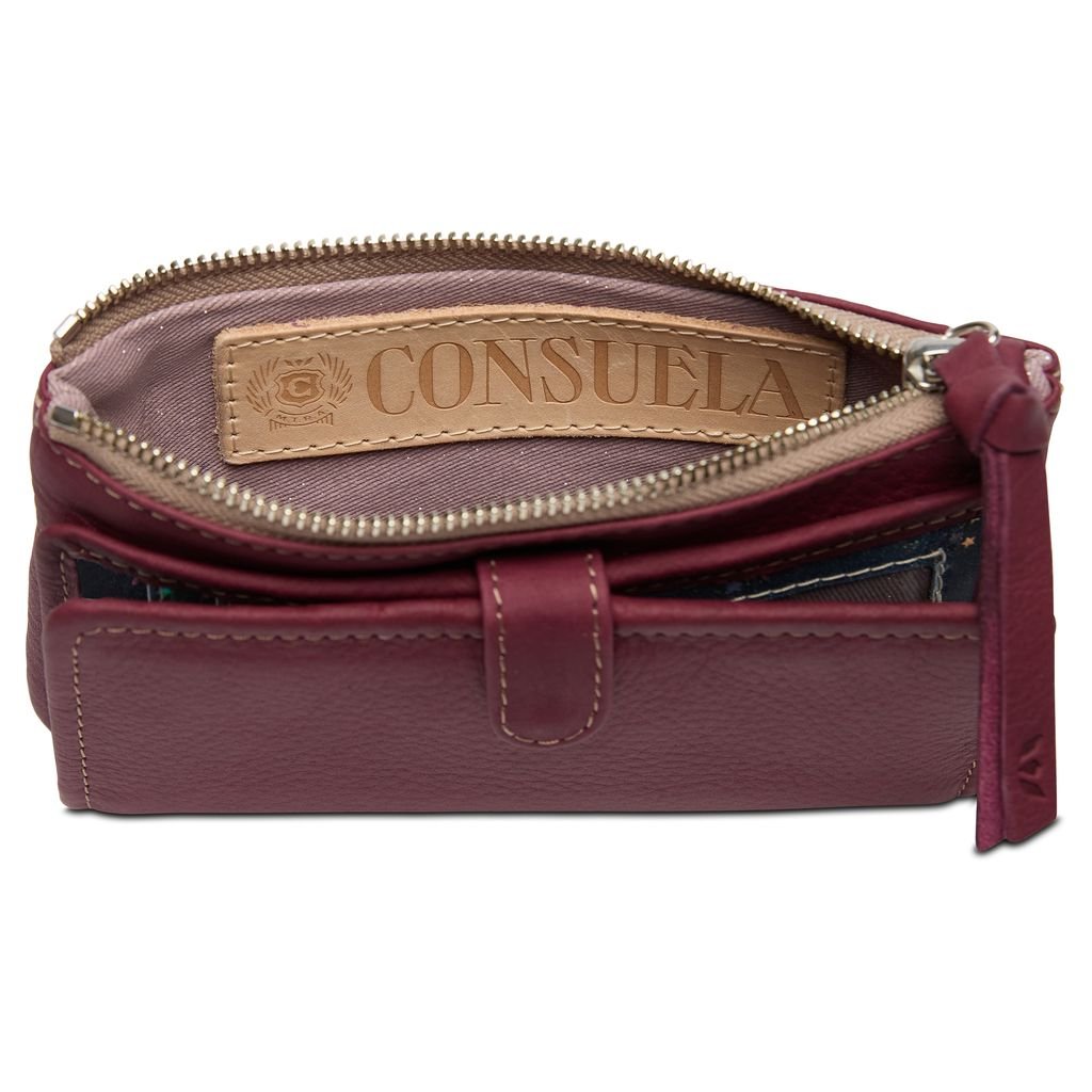 Plum Slim Wallet - Southern Soule Designs