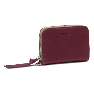 Plum Zippy Wallet - Southern Soule Designs