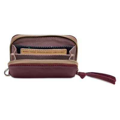 Plum Zippy Wallet - Southern Soule Designs