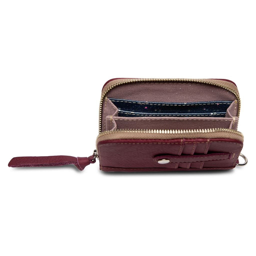 Plum Zippy Wallet - Southern Soule Designs