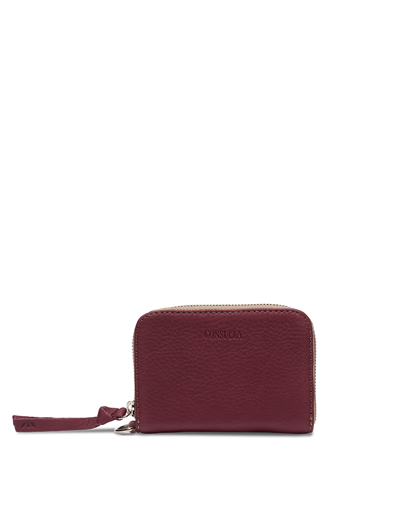 Plum Zippy Wallet - Southern Soule Designs