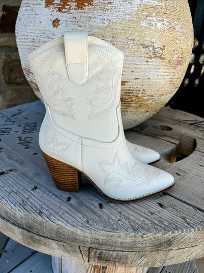 Plus One White Bootie - Southern Soule Designs