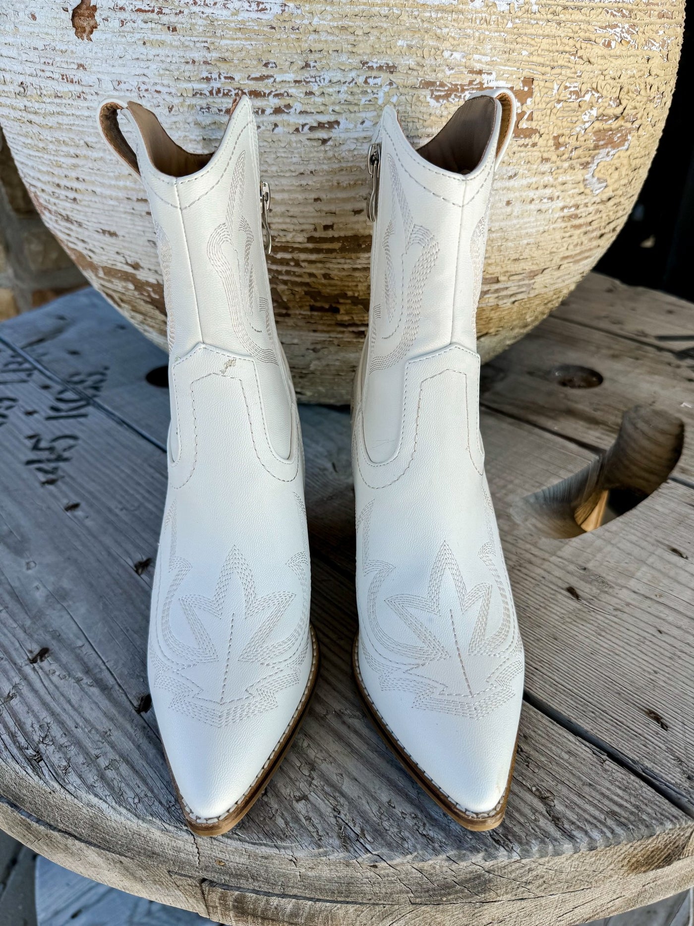 Plus One White Bootie - Southern Soule Designs