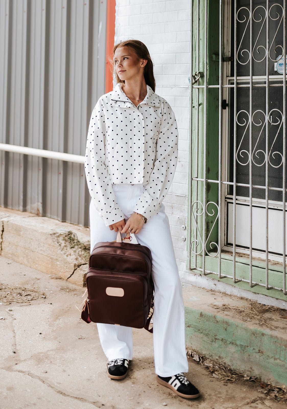 Polka Dot High Neck Pullover - RJ1101 - Southern Soule Designs