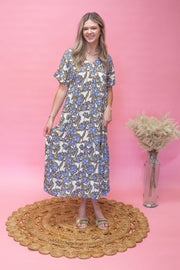 PSD4843 - A Floral Maxi Dress - Southern Soule Designs