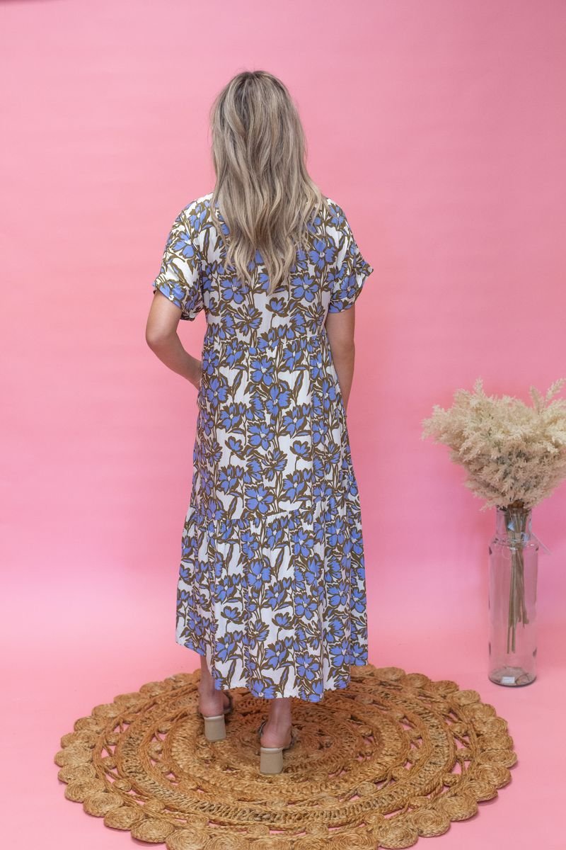 PSD4843 - A Floral Maxi Dress - Southern Soule Designs