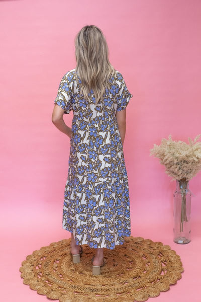 PSD4843 - A Floral Maxi Dress - Southern Soule Designs