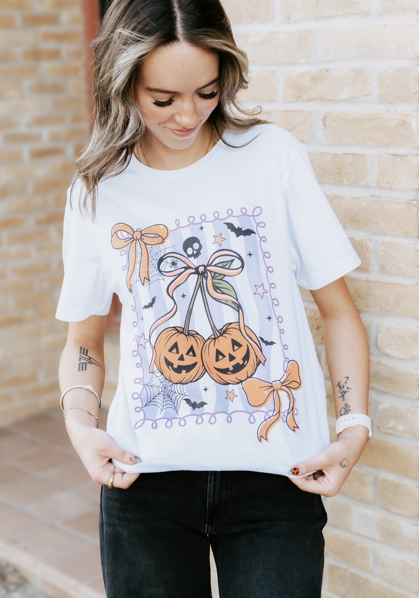Pumpkin Cherries Tee - Southern Soule Designs
