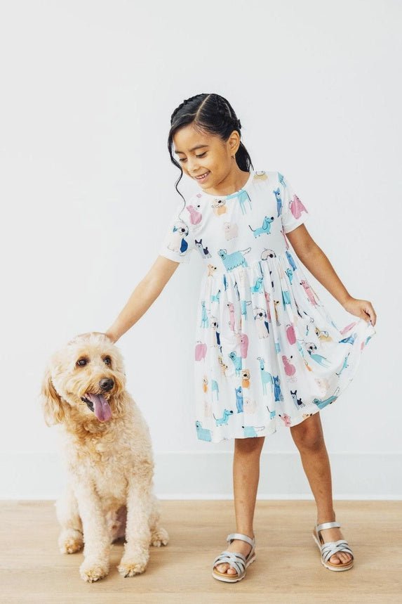 Puppy Pals Pocket Twirl Dress - Southern Soule Designs