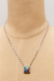 Purple Mohave Square Necklace - Southern Soule Designs