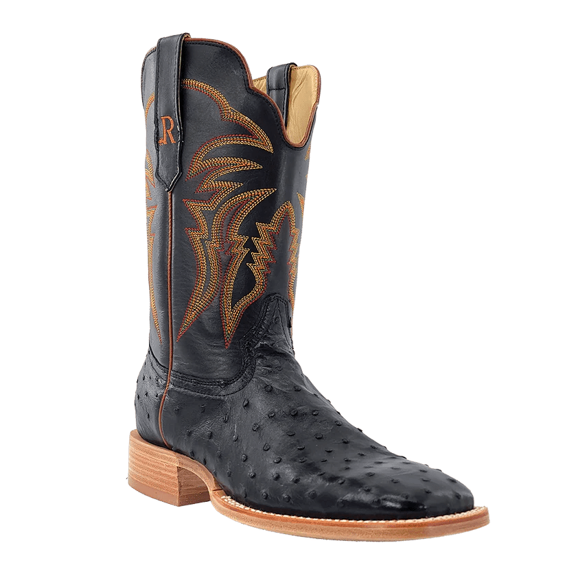 R. Watson Black Full Quill Ostrich Boot RW4507 - 2 - Southern Soule Designs