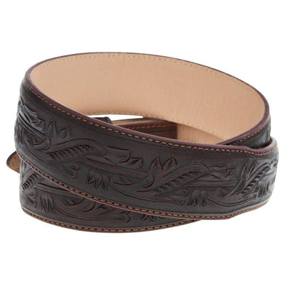 R. Watson Boots Men's Cognac Tooled Tapered Belt RWB2360 - Southern Soule Designs