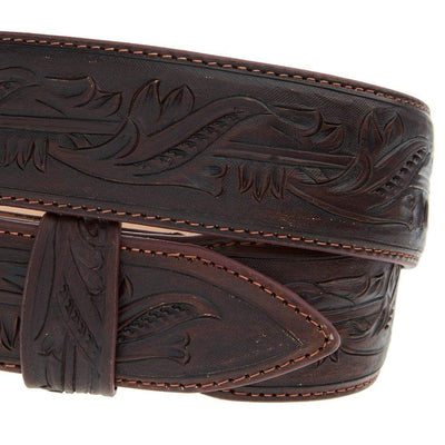 R. Watson Boots Men's Cognac Tooled Tapered Belt RWB2360 - Southern Soule Designs