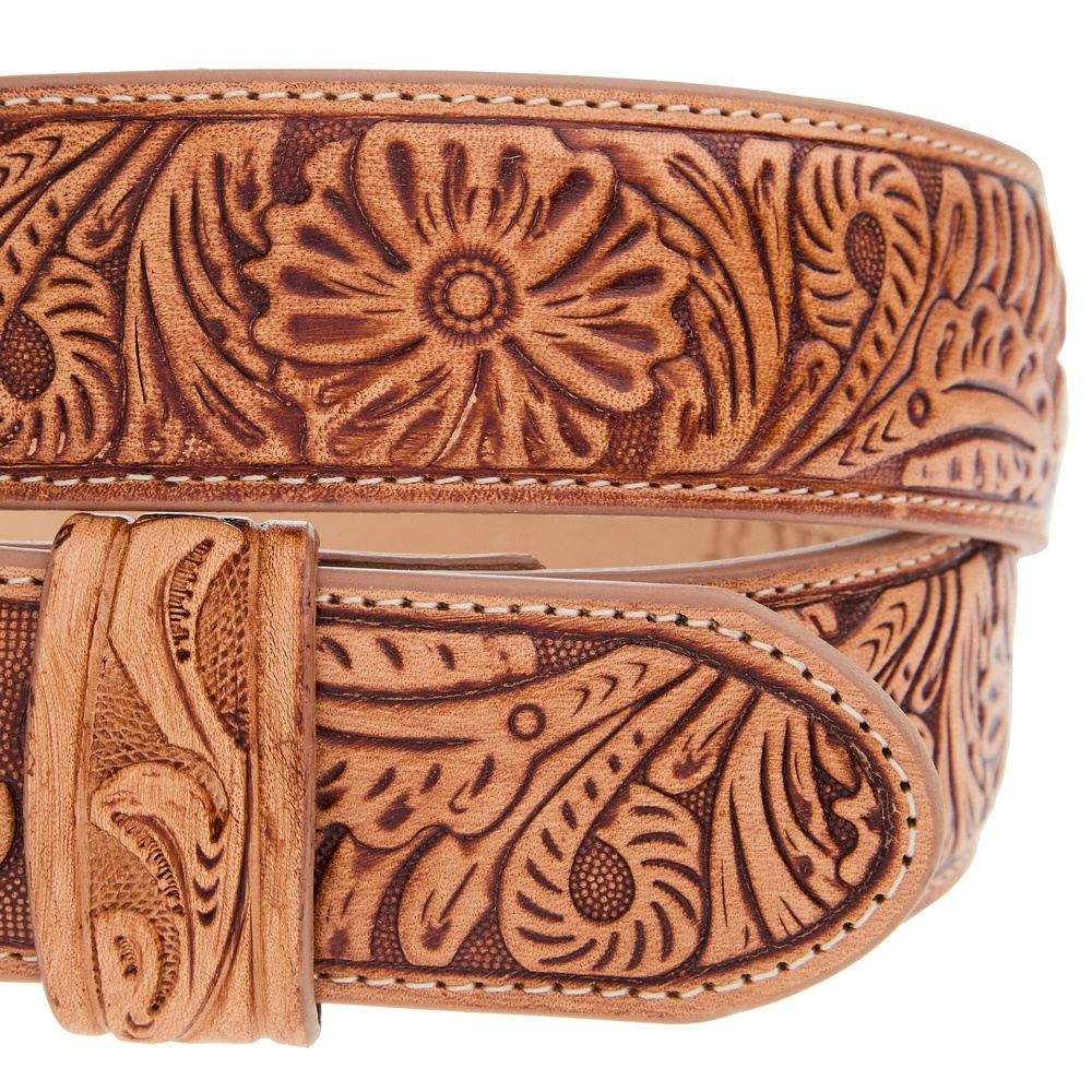 R. Watson Boots Men's Natural Embossed Belt RWB2330 - Southern Soule Designs