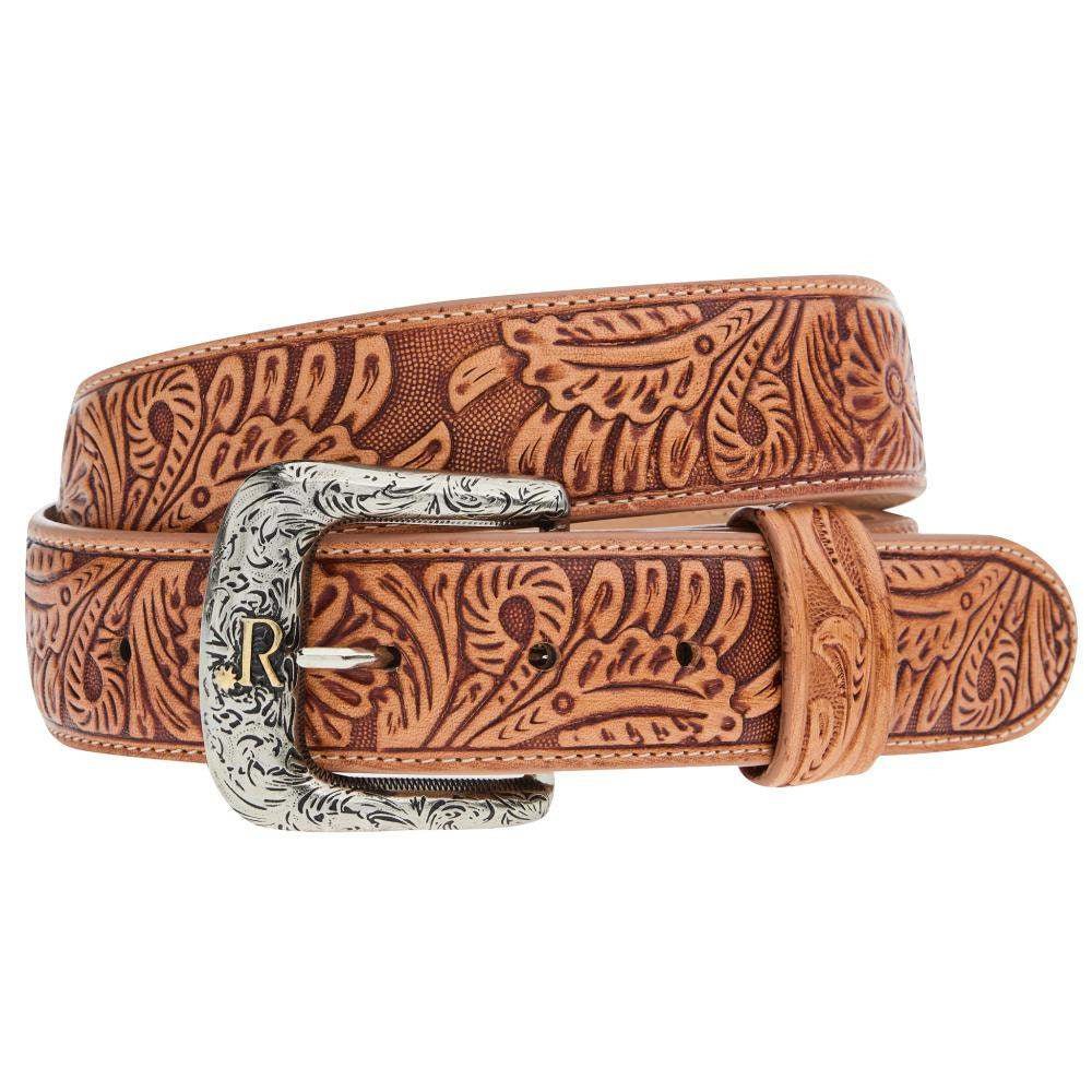 R. Watson Boots Men's Natural Embossed Belt RWB2330 - Southern Soule Designs