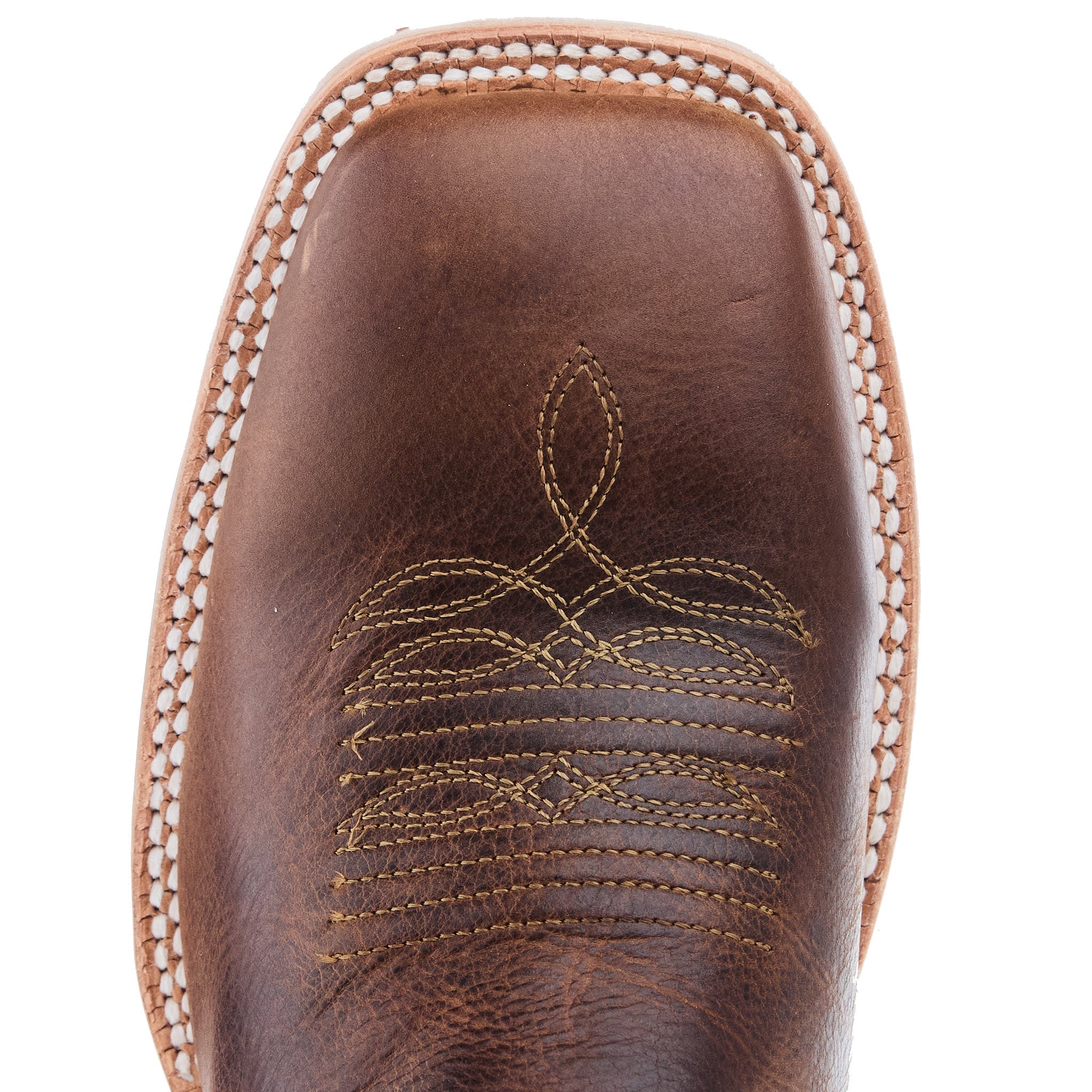 R. Watson Honey Cowhide Electric Blue Top Boot RW8033 - 2 - Southern Soule Designs