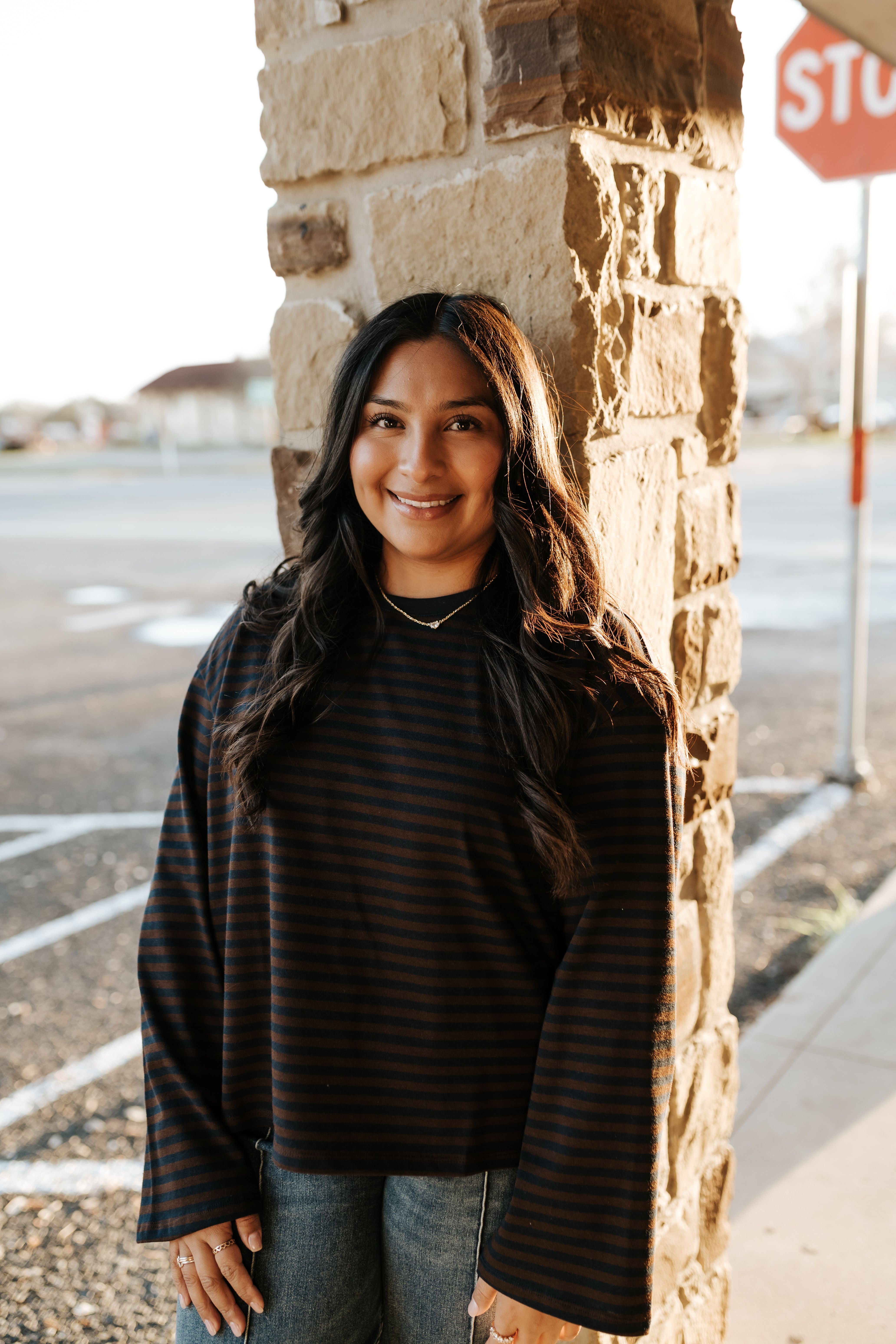 Brown/Navy The Callahan Top TAR0434