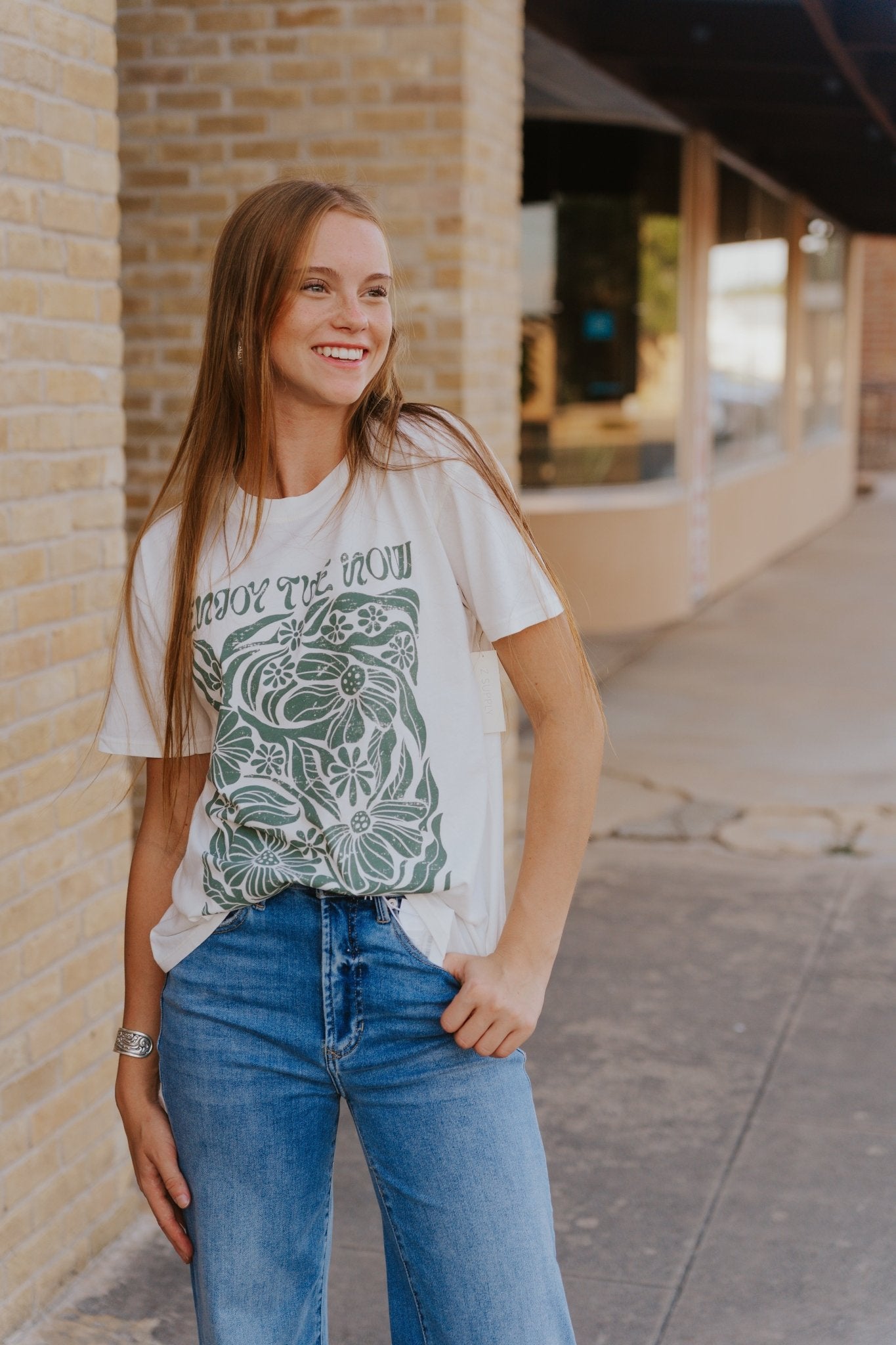 Radiate Boyfriend Tee Sea Salt GT253163S - Southern Soule Designs