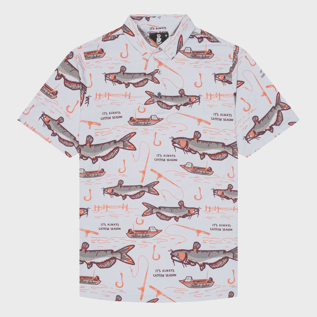 Raised by Coyotes Catfish Season Polo - Southern Soule Designs
