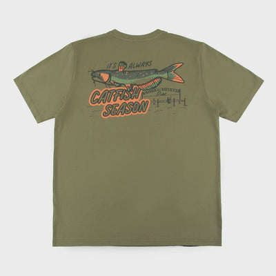 Raised by Coyotes Catfish Season T-Shirt - Southern Soule Designs