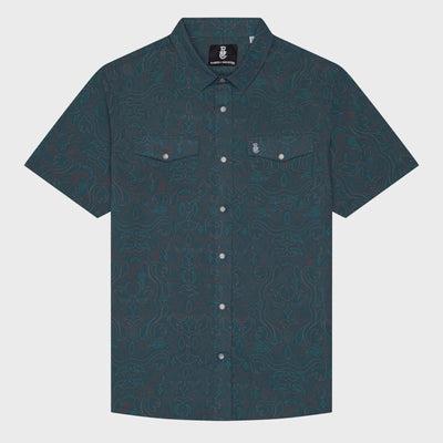 Raised by Coyotes Cowboy Threads Pearl Snap - Southern Soule Designs