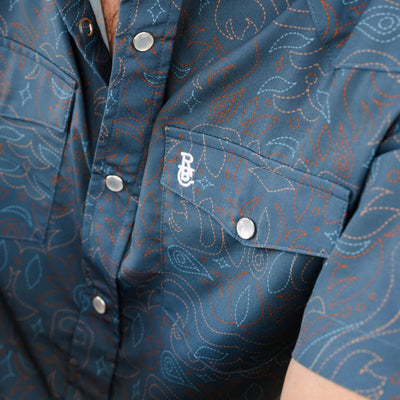 Raised by Coyotes Cowboy Threads Pearl Snap - Southern Soule Designs