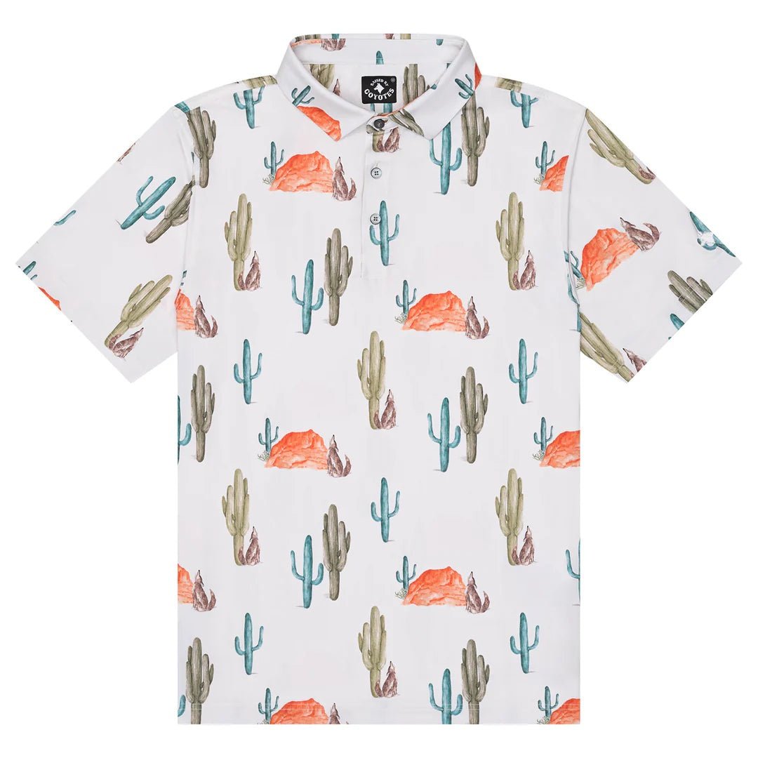 Raised by Coyotes Cryin Saguaros Howler Polo - Southern Soule Designs