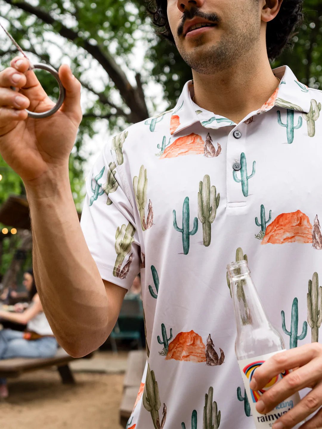 Raised by Coyotes Cryin Saguaros Howler Polo - Southern Soule Designs