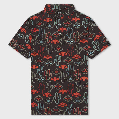 Raised by Coyotes Desert Cactus Nights Polo - Southern Soule Designs