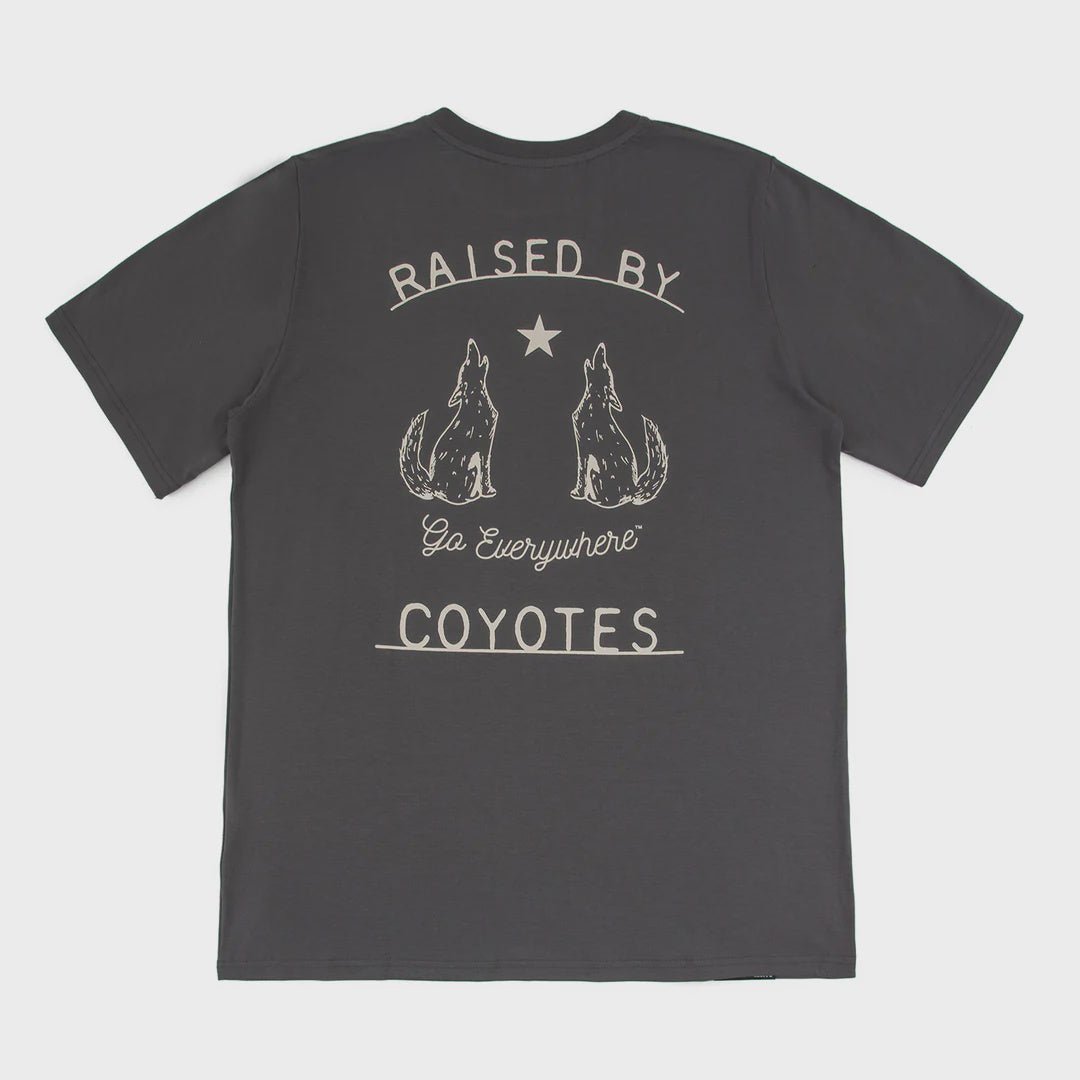 Raised by Coyotes Go Everywhere T-Shirt - Southern Soule Designs