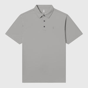 Raised By Coyotes Gray Cotton Blend Polo - Southern Soule Designs