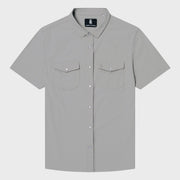 Raised by Coyotes Gray Pearl Snap Shirt - Southern Soule Designs