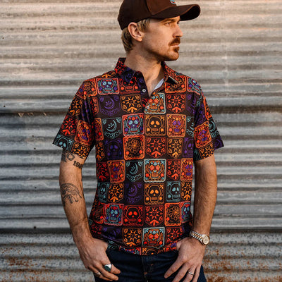 Raised by Coyotes La Calavera Pearl Snap - Southern Soule Designs