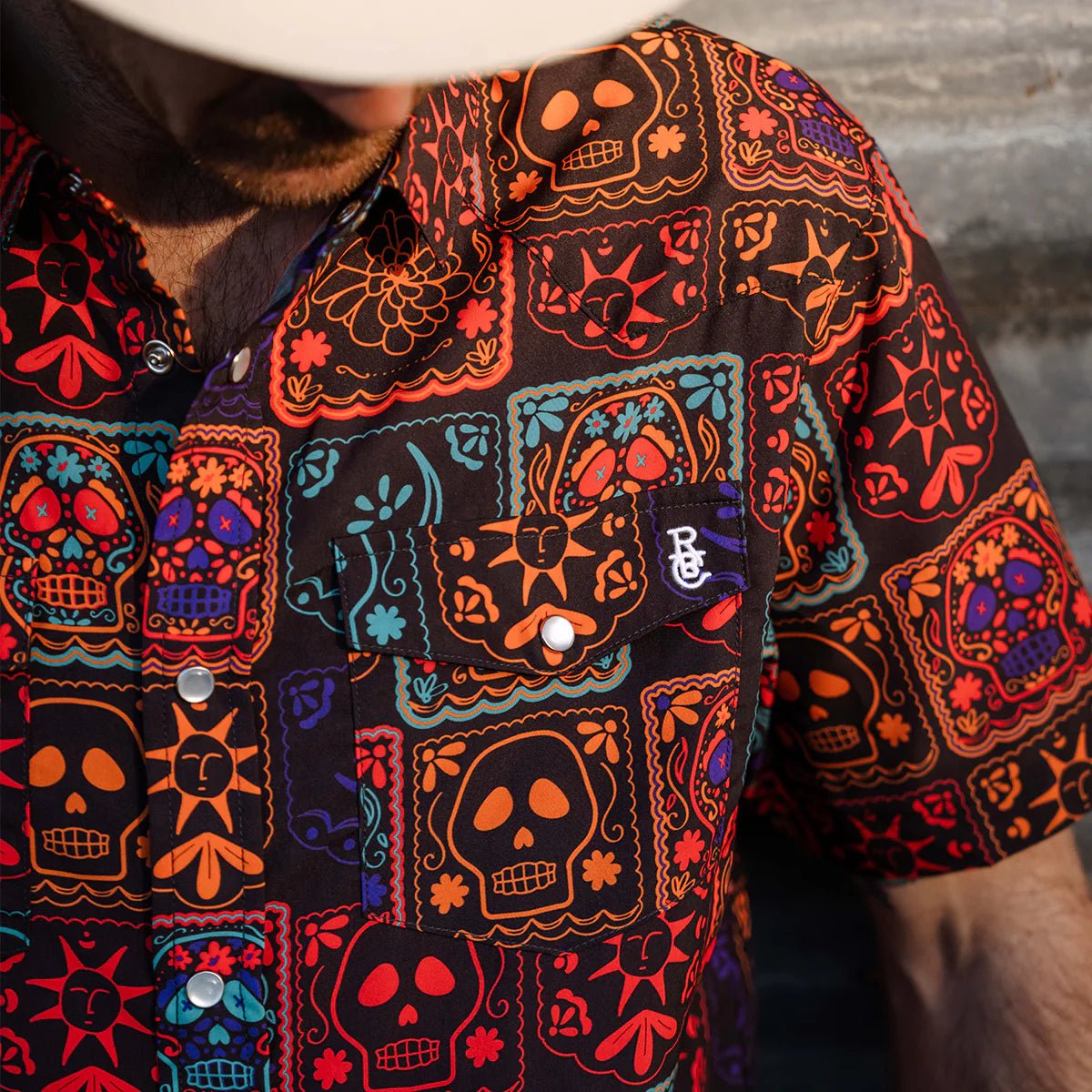 Raised by Coyotes La Calavera Polo - Southern Soule Designs