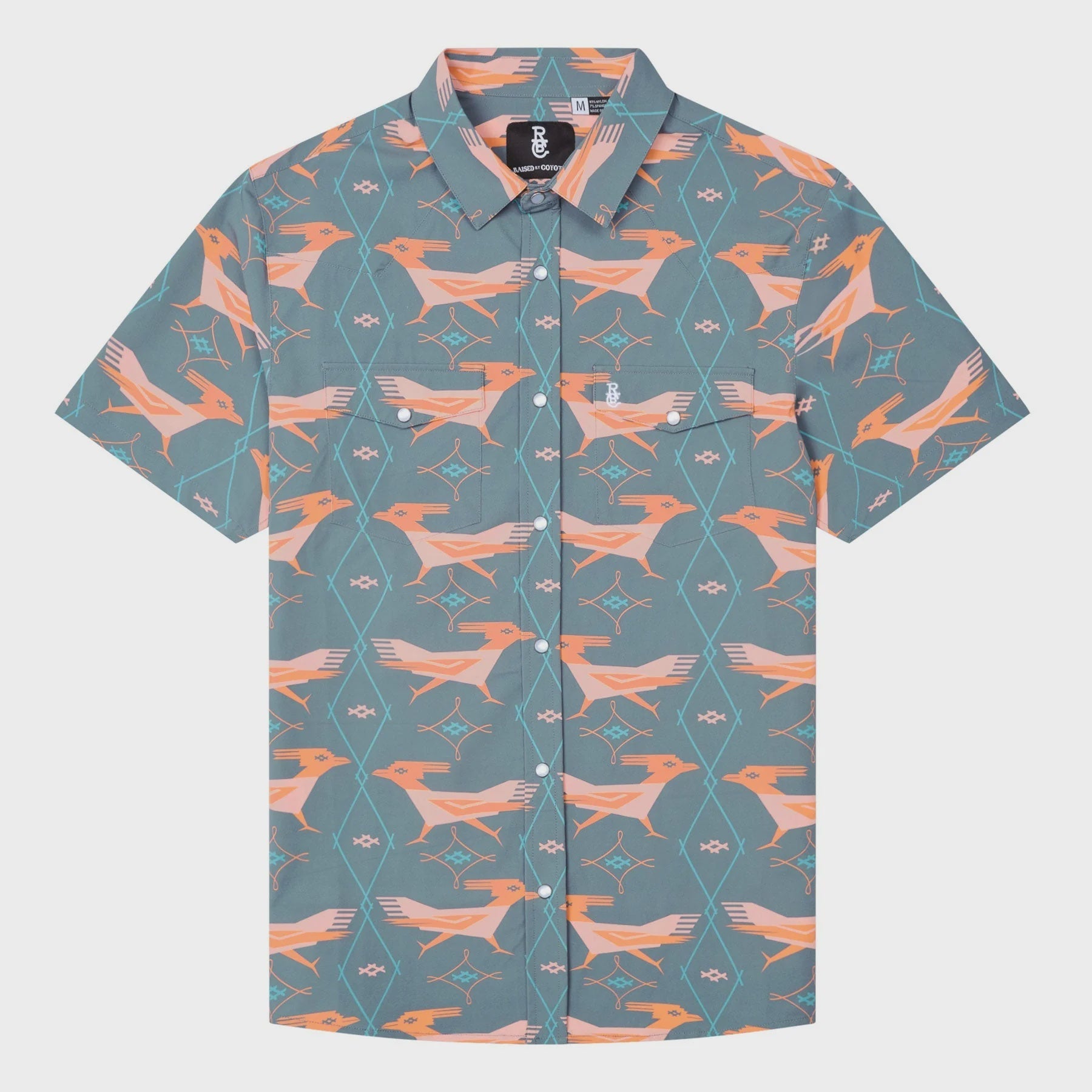Raised by Coyotes Roadrunner Pearl Snap Shirt - Southern Soule Designs