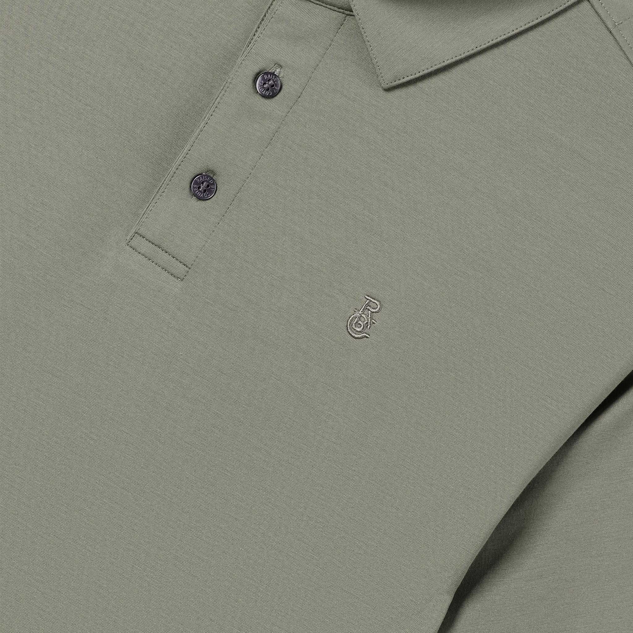 Raised By Coyotes Sage Cotton Blend Polo - Southern Soule Designs