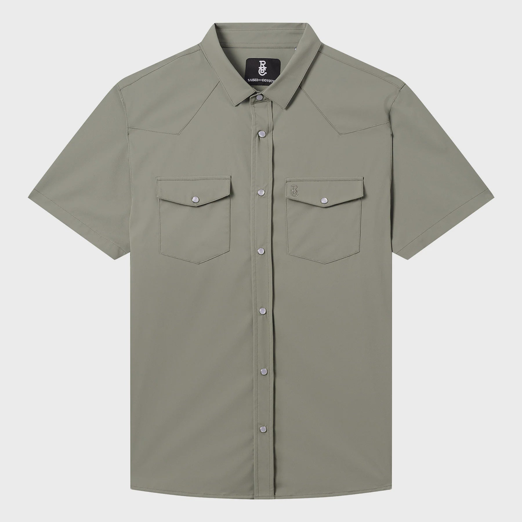 Raised by Coyotes Sage Pearl Snap Shirt - Southern Soule Designs
