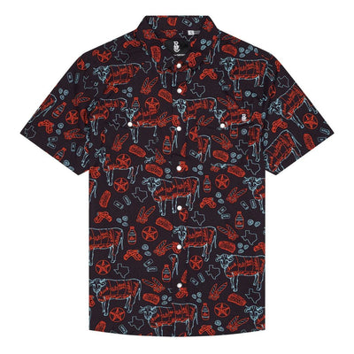 Raised by Coyotes Texas BBQ Nights Pearl Snap - Southern Soule Designs