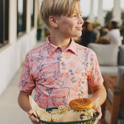 Raised by Coyotes TX BBQ Youth Polo - Southern Soule Designs