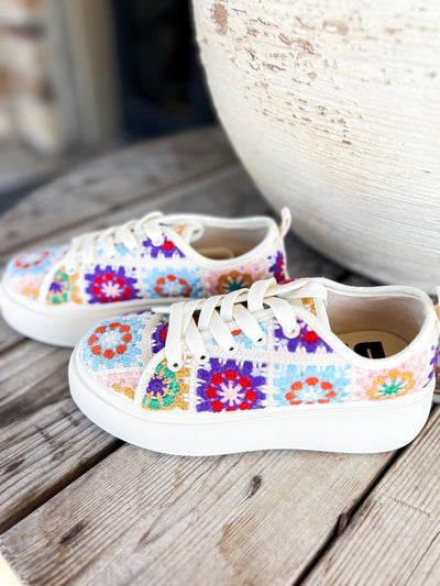 Rambling Crochet Platform Sneaker - Southern Soule Designs