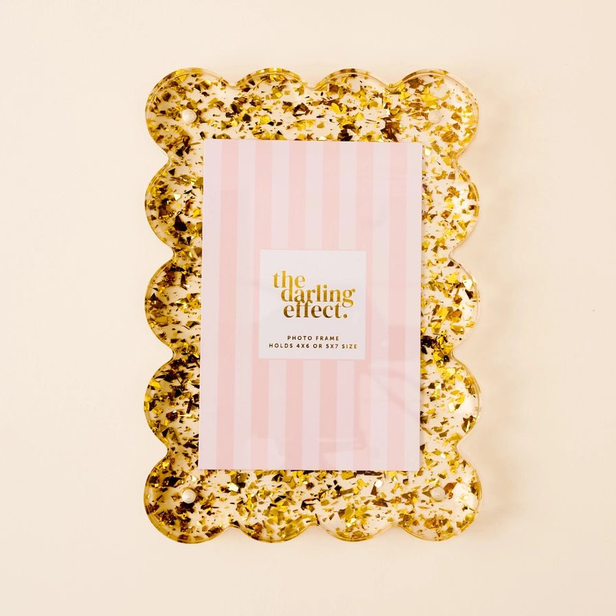 Rectangle Scalloped Acrylic Frame - Southern Soule Designs