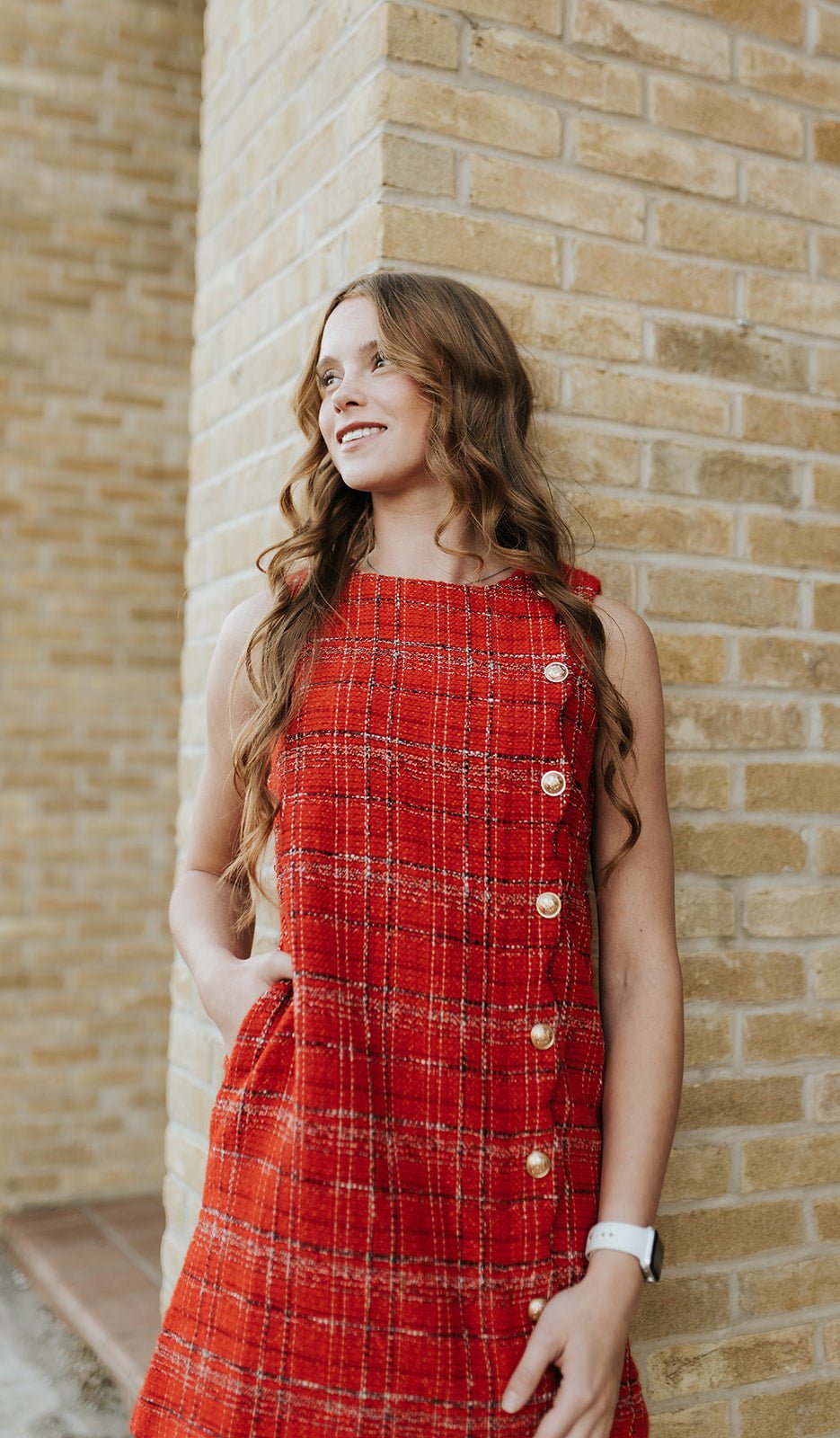 Red Christmas Tweed Scalloped Holiday Mini Dress SD7521E-01 Small Red Christmas Tweed Scalloped Holiday Mini Dress SD7521E-01 Small