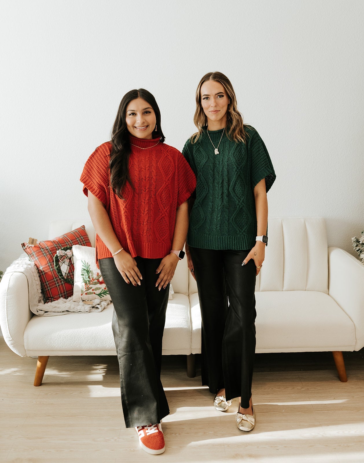 Red Claude Cable Knit Sweater 80140127 - Southern Soule Designs