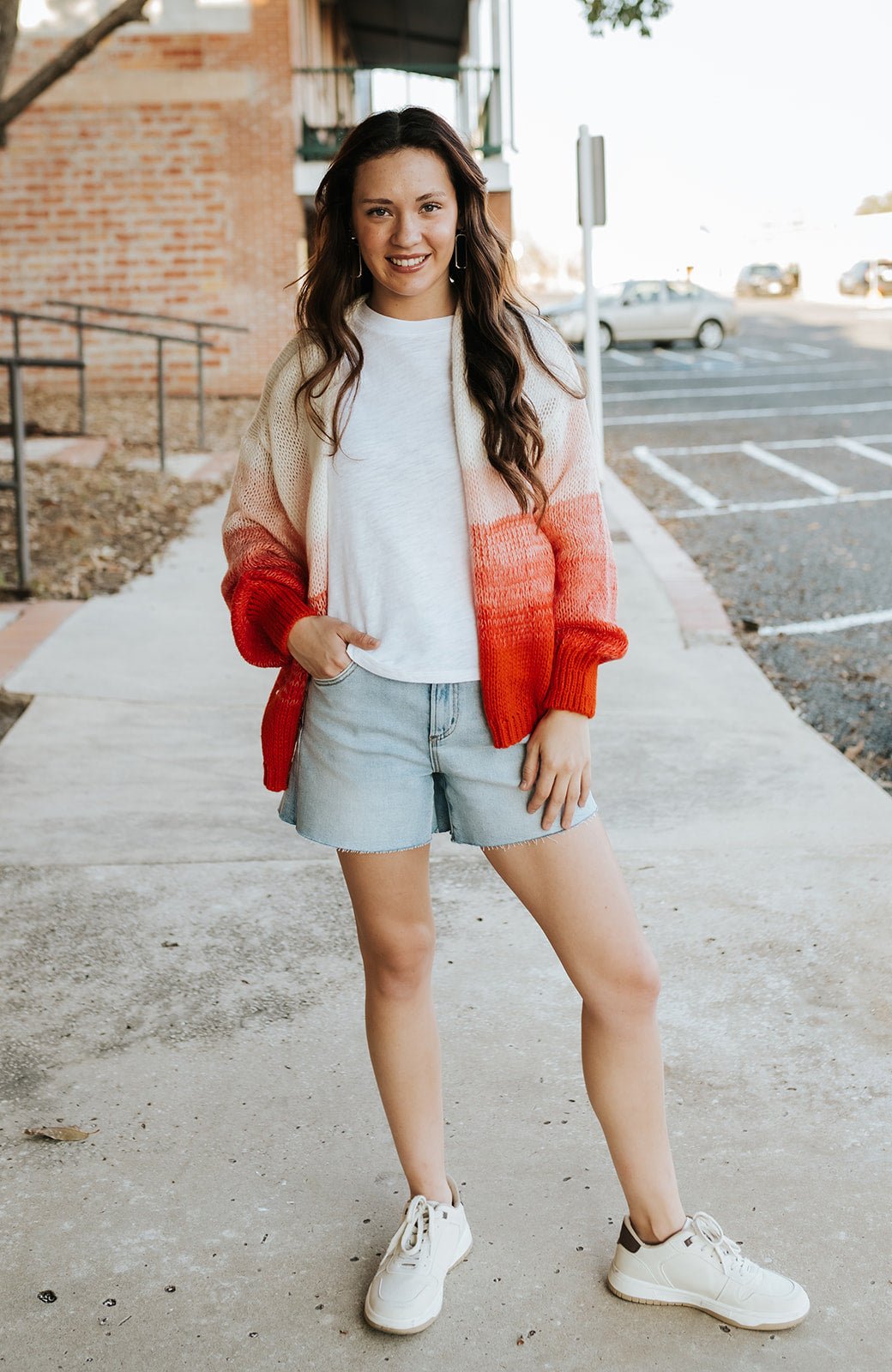 Red Ombre Cardigan - Southern Soule Designs