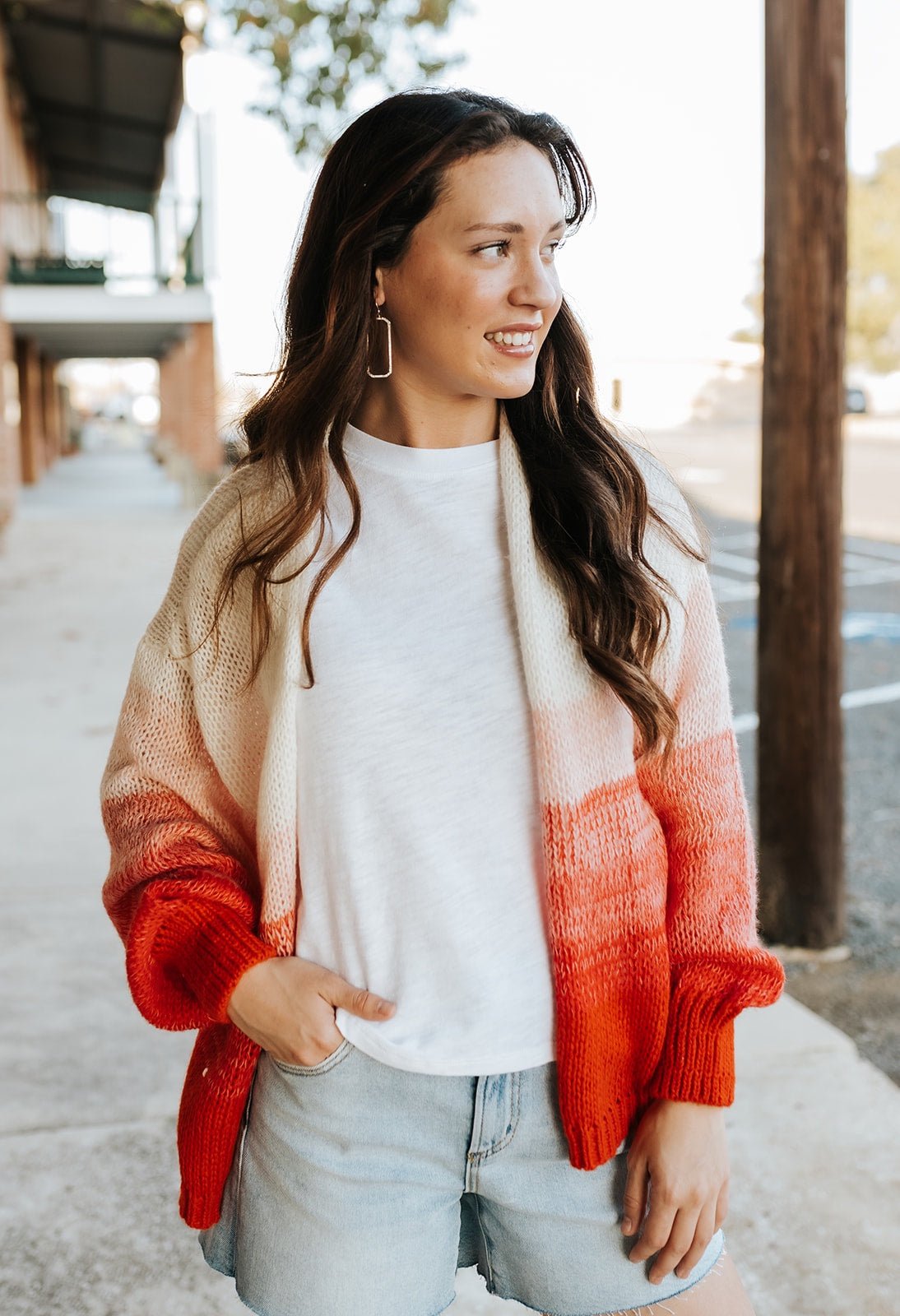 Red Ombre Cardigan - Southern Soule Designs