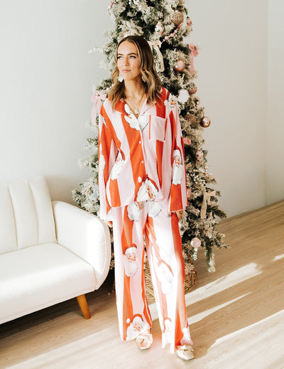 Red/Pink Christmas Print Pajama Set ITP300334 - 01 - Southern Soule Designs