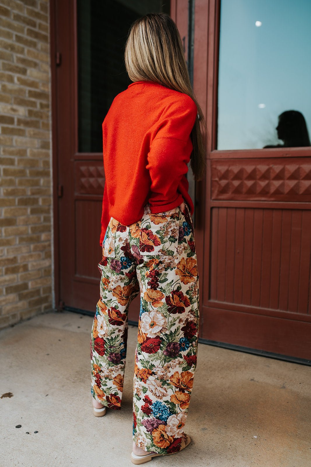 Red/Pink Flower Pants DP52083 - Southern Soule Designs