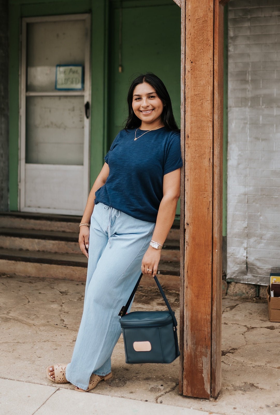 Relaxed denim Pants with Drawstring Waist DS0968 - Southern Soule Designs