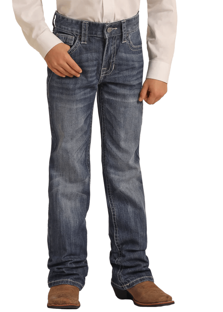 REP Rock & Roll Boy's Bootcut Dark Vintage Jeans BB-3482 - Southern Soule Designs