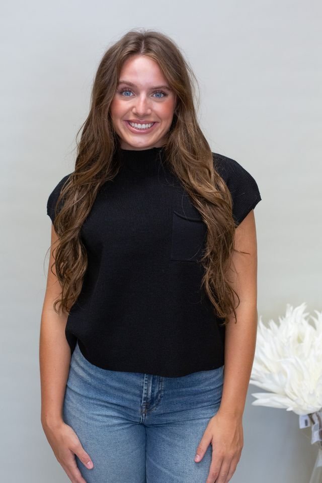 Ribbed Short Sleeve Top with Pocket SK11370 - Southern Soule Designs